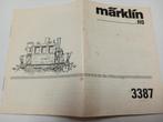 Marklin #3387 gebruiksaanwijzing, Hobby en Vrije tijd, Modeltreinen | H0, Wisselstroom, Gebruikt, Locomotief, Ophalen of Verzenden
