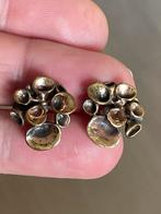Hanu ikonen vintage oorstekers 925 zilver en brons, Ophalen of Verzenden, Zo goed als nieuw, Zilver