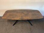 Deen ovale eettafel HPL roest 240x100, Huis en Inrichting, Tafels | Eettafels, 100 tot 150 cm, 200 cm of meer, Ophalen of Verzenden