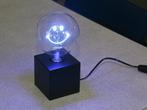 LEX tafellamp met Smiley gloeilamp in kleur blauw., Huis en Inrichting, Lampen | Tafellampen, Ophalen of Verzenden, Zo goed als nieuw