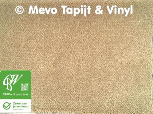 Tapijt, Gesneden pool, Lengte 9.10 x 4 mtr, gratis staal, Huis en Inrichting, Stoffering | Vloerbedekking, Nieuw, Tapijt, Crème