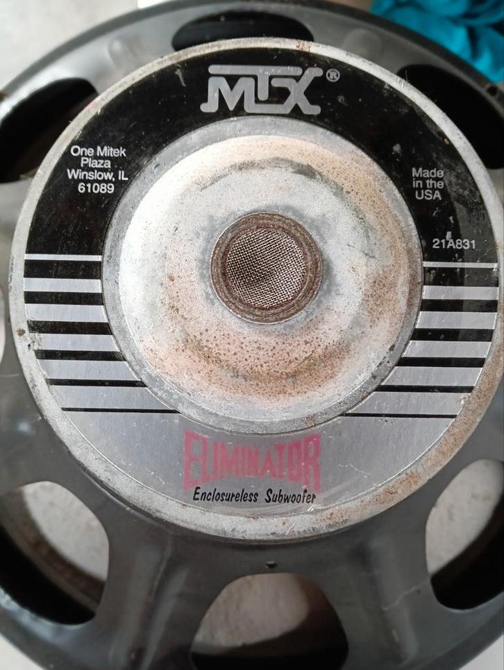 3 Zware Luidsprekers - MTX Eliminator & McFarlow, Auto diversen, Autospeakers, Gebruikt, Ophalen