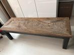 Driftwood salontafel 150X50X45 lbh, Huis en Inrichting, Ophalen, Gebruikt, 100 tot 150 cm, Stoer en sober landelijk