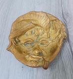 vintage massief messing gezicht schaaltje, Antiek en Kunst, Ophalen of Verzenden