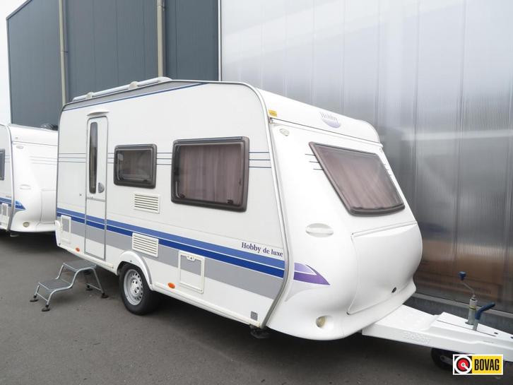 Hobby De luxe 400 SF, Caravans en Kamperen, Caravans, tot en met 2, Kleine zit, Hobby, Dwarsbed, Vast bed, Overige typen, Fietsenrek
