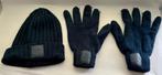 Ajax Muts en Handschoenen Set - Donkerblauw Gebreid, Maat 52/54 (L), Ophalen of Verzenden, Ajax, Gedragen