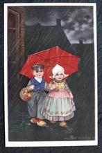 Samen naar de markt, op klompen, met appels, Colombo, Verzenden, Voor 1920, Ongelopen, Kinderen
