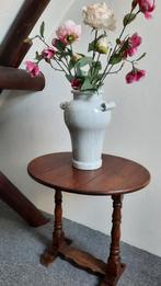 Prachtige grote keramiek vaas grijs gemeleerd hoogte 42 cm, Overige kleuren, Aardewerk of Porselein, Ophalen of Verzenden, Zo goed als nieuw