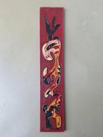 Erik Loman abstract schilderij acryl op linnen doek 80x15cm, Ophalen of Verzenden