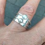 parel spinner ring maat 19, Sieraden, Tassen en Uiterlijk, Ringen, Verzenden, 19 tot 20, Wit, Nieuw
