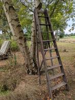 Authentieke trapladder jaren 50, multifunctioneel, Ophalen, Gebruikt, Ladder, Opvouwbaar of Inschuifbaar
