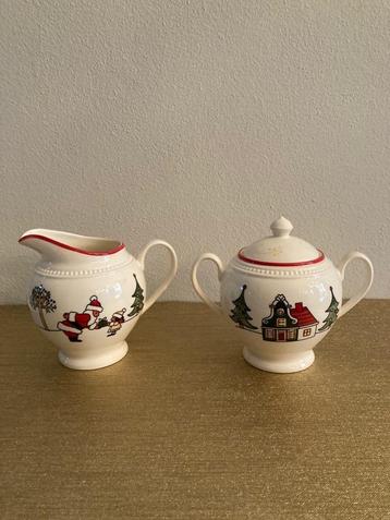 Suiker + melk nieuw in doosjes Wedgwood Windsor Christmas beschikbaar voor biedingen