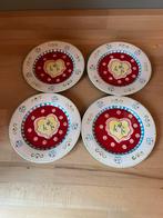 Jet ter Steege C'est la vie Gebaksbordjes - Set van 4, Huis en Inrichting, Keuken | Servies, Ophalen of Verzenden, Zo goed als nieuw