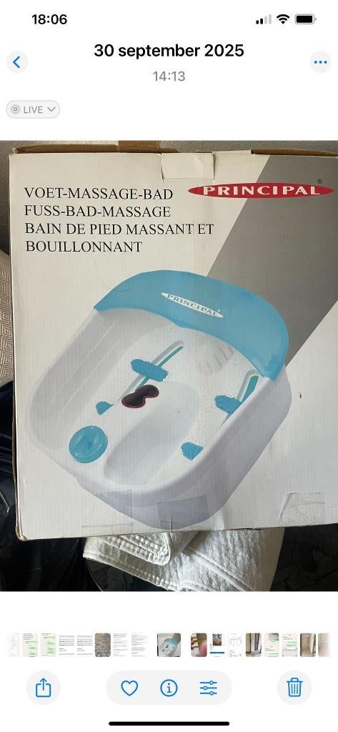 Voet massage bad, Ophalen of Verzenden, Nieuw, Hand- en Voetverzorging