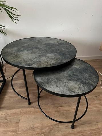 Salontafel rond marmer