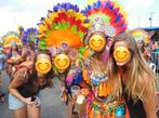 Uniek handgemaakt Antilliaans carnavalspak, Ophalen, Nieuw, Maat 38/40 (M), Carnaval