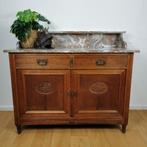 Vintage antiek dressoir commode ladekast met marmer blad 403, Huis en Inrichting, Minder dan 100 cm, 25 tot 50 cm, Gebruikt, Ophalen of Verzenden