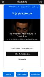 The Weeknd golden circle tickets links 18 juli 2026, Eén persoon, Juli