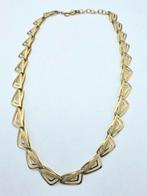 Double Americ Schakel Ketting, Verzenden, ., Zo goed als nieuw, Goud
