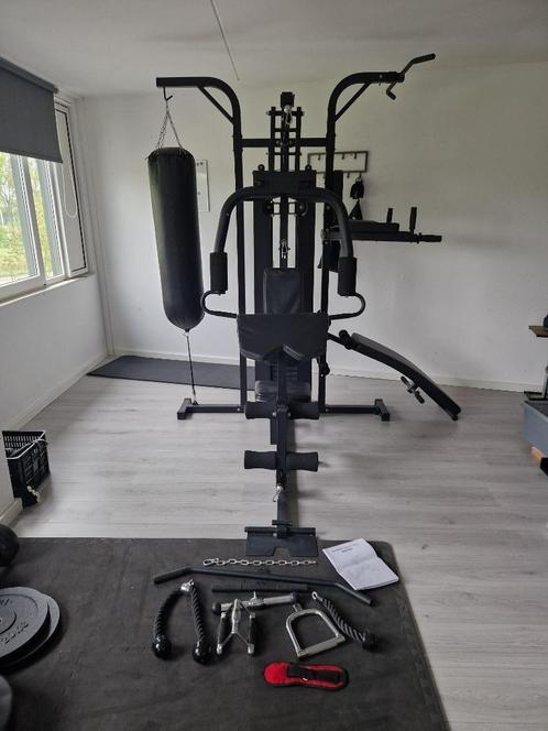 Weimar Home Gym WM-HG5 met accessories, Sport en Fitness, Fitnessapparatuur, Gebruikt, Krachtstation, Armen, Benen, Borst, Buik
