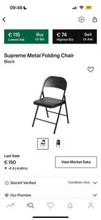Supreme Folding Chair Black, Huis en Inrichting, Stoelen, Ophalen of Verzenden, Zo goed als nieuw, Zwart