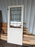 Mooie glas in lood binnendeur - 198,5 x 83 cm, Doe-het-zelf en Verbouw, Deuren en Horren, Ophalen, Gebruikt, Binnendeur, Minder dan 200 cm