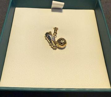 Gouden Voetbal Bedeltje/Hanger 750/18K beschikbaar voor biedingen