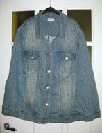 Spijkerjack luipaardprint stonewashed / Ulla Popken mt 58 60, Ophalen, Blauw, Nieuw, Ulla Popken