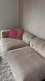 Vetsak Cord Velour Bank - Zandkleur, Ophalen, Gebruikt, 100 tot 125 cm, Rechte bank