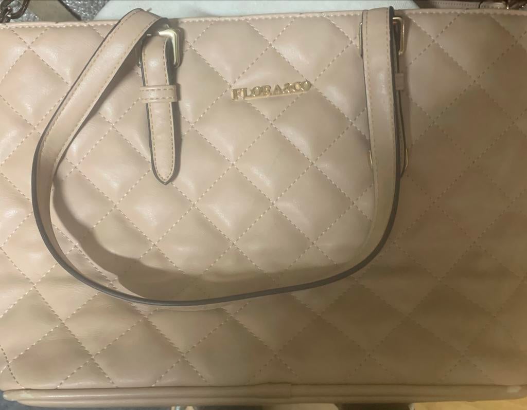 Flora & Co Beige Handtas / Laptoptas, Sieraden, Tassen en Uiterlijk, Tassen | Damestassen, Ophalen of Verzenden, Nieuw, Beige