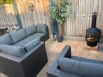 Mooie lounge set met tafel, Ophalen, Gebruikt, Wicker, Bank