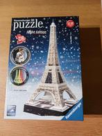Ravensburger 3D Puzzel Eiffeltoren Night Edition, Ophalen of Verzenden, Minder dan 500 stukjes, Zo goed als nieuw, Rubik's of 3D-puzzel