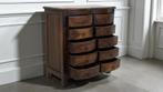 Orgelgebogen Ladekastje – Massief Hout – 10 Lades, Huis en Inrichting, Kasten | Ladekasten, Ophalen, -, 50 tot 100 cm, Zo goed als nieuw