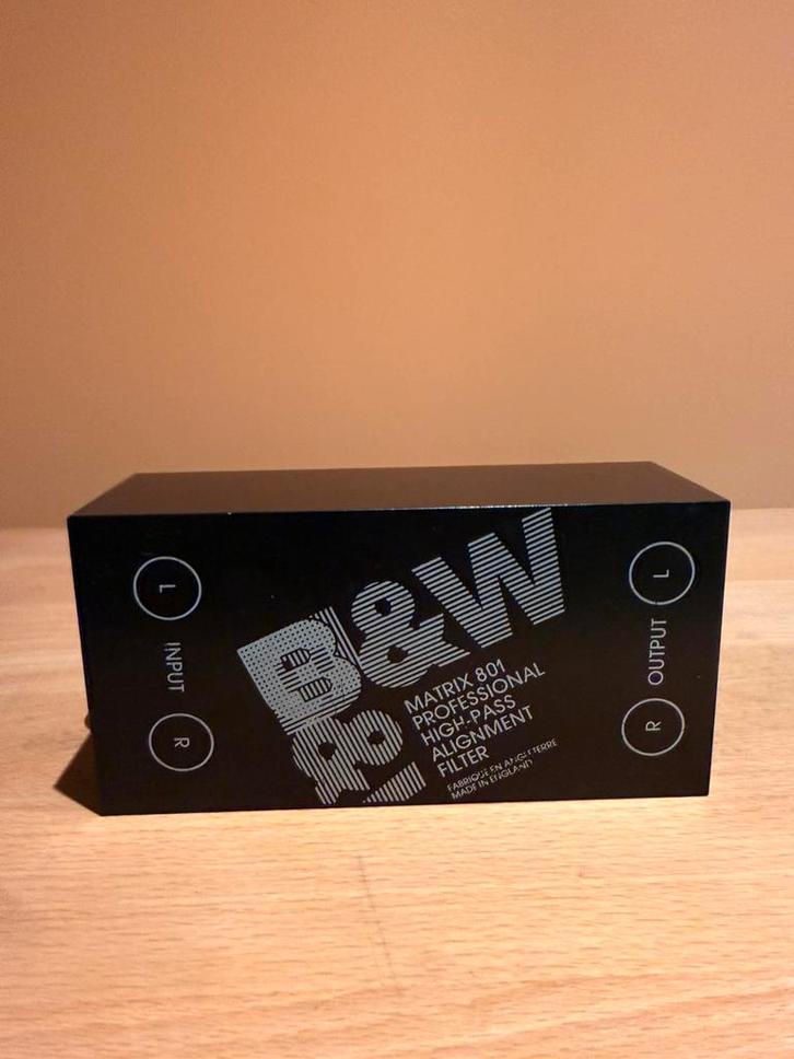 B&W MATRIX 801 high pass alignment filter - XLR / ZELDZAAM, Audio, Tv en Foto, Luidsprekers, Zo goed als nieuw, Front, Rear of Stereo speakers