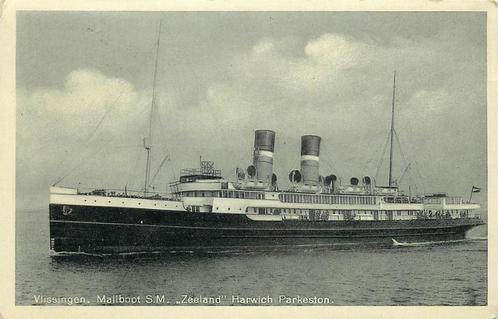 (378-290-035) Vlissingen  Mailboot SM Zeeland, Verzamelen, Ansichtkaarten | Nederland, Zeeland, Verzenden