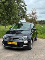 Fiat 500 Lounge Twinair Turbo 80pk Dualogic 2016 Zwart, Zwart, Metallic lak, Leder en Stof, Zwart