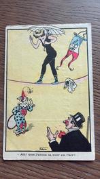 Dansen op het koord. Clown, circusdirecteur, Ophalen of Verzenden, Ongelopen