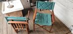 2 x houten inklapbare stoelen, Caravans en Kamperen, Kampeermeubelen, Campingstoel, Zo goed als nieuw