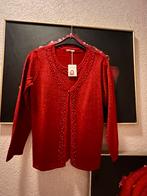 Rood hemd/t-shirt vest setje met kralen, Maat 38/40 (M), Nieuw, Ophalen of Verzenden, Damart