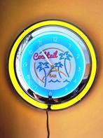 Neon klok Coctail bar, Ophalen of Verzenden, Zo goed als nieuw, Analoog, Wandklok