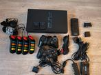 PS2 Zwart + Games, Spelcomputers en Games, Spelcomputers | Sony PlayStation 2, Ophalen of Verzenden, Zonder controller, Gebruikt