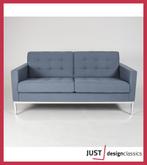 Florence Knoll 2-Zits Sofa Blauw Hallingdal, Zo goed als nieuw