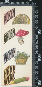 Sticker: Margriet - Koken - Groen - Wonen - Handwerk (1), Ophalen of Verzenden, Zo goed als nieuw, Bedrijf of Vereniging