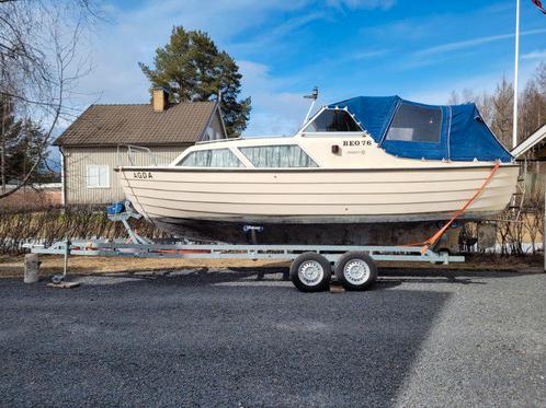 Noorse Nidelv 24 Rondzit , Altijd op zoetwater gevaren, Watersport en Boten, Motorboten en Motorjachten, Gebruikt, Polyester, 6 tot 9 meter