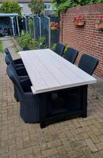 6 Tuinstoelen Bois le Duc met Zitkussens, Tuin en Terras, Ophalen, Gebruikt, Wicker