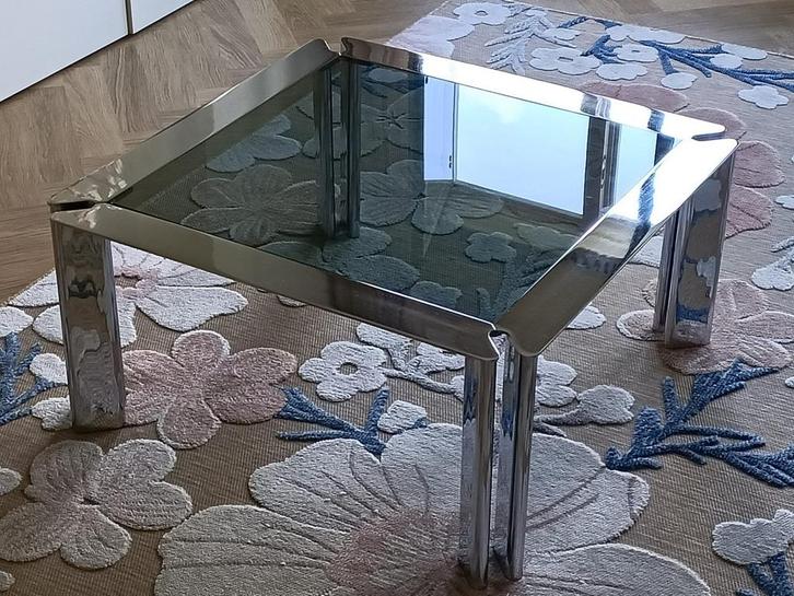 Italiaanse design salontafel | Sergio Mazza | jaren 70, Huis en Inrichting, Tafels | Salontafels, Zo goed als nieuw, Minder dan 50 cm