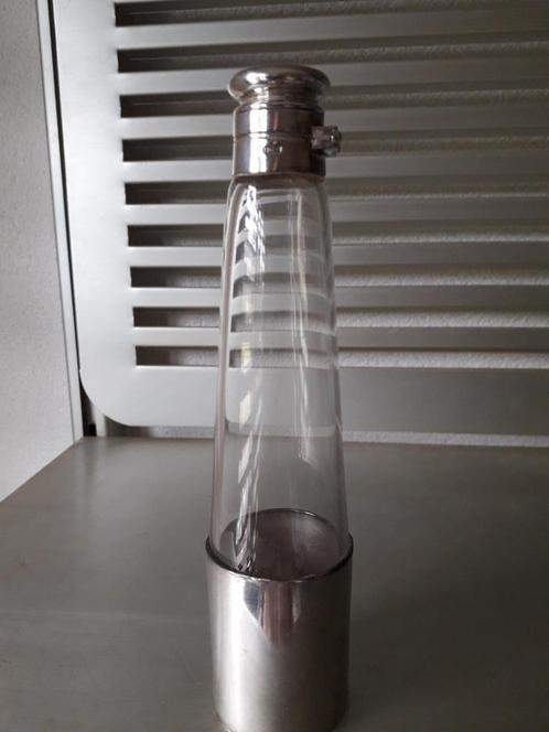 GROTE ANTIEKE ENGELSE PARFUM FLACON in HOUDER I.Z.G.STAAT, Antiek en Kunst, Antiek | Overige Antiek, Ophalen of Verzenden