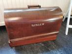 Antieke Singer Naaimachine met Houten Kap, Antiek en Kunst, Ophalen of Verzenden