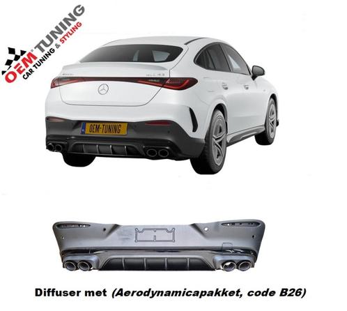 Mercedes-Benz GLC Coupe | C254 | 43 AMG Diffusser | 22-26 |, Auto diversen, Tuning en Styling, Ophalen of Verzenden