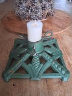 Gietijzeren Kerstboom Standaard / Kaarsenhouder - 22x22cm, Huis en Inrichting, Woonaccessoires | Kandelaars en Kaarsen, Ophalen